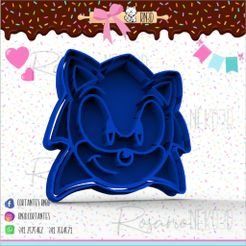 30-Sonic-rostro-80mm-ex0.jpg Fichier STL Sonic 8cm・Objet pour impression 3D à télécharger