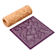 z2.png Fossil Bones Texture Roller STL File – Prehistoric Bone Roller for Clay, Pottery, Fondant and Crafts