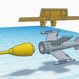 X4_Tinkercad.jpg 1/40 Scale X-4 Ruhrstahl Air to Air Missile
