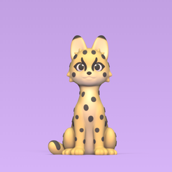 Cod1019-Serval-1.png Fichier 3D Serval・Plan pour imprimante 3D à télécharger