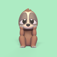 Cod2041-ThoughtfulSloth-1.jpg 3D file Thoughtful Sloth・3D print model to download