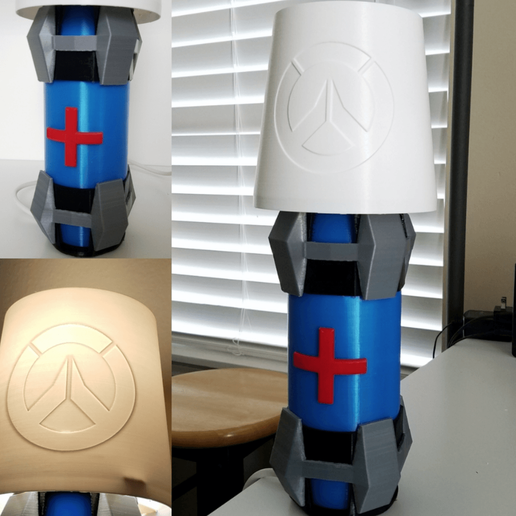 Overwatch Health Pack Lamp 3D model