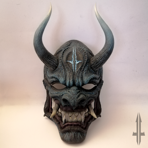 🇯🇵 Máscara de la ira Máscara oni・Archivo STL para Impresión 3D・Cults