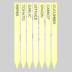 ETIQUETAS1.png STL-Datei ETIKETT FÜR PFLANZEN / ETIQUETA PARA PLANTAS kostenlos・3D-druckbares Design zum herunterladen
