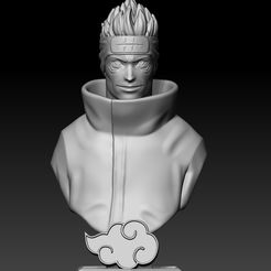 ZBrush-Document.jpg STL-Datei Kizame-Büste・Modell zum Herunterladen und 3D-Drucken