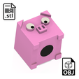 PIG2.png Piggy Bank | Cube Pig | Money Clipboard
