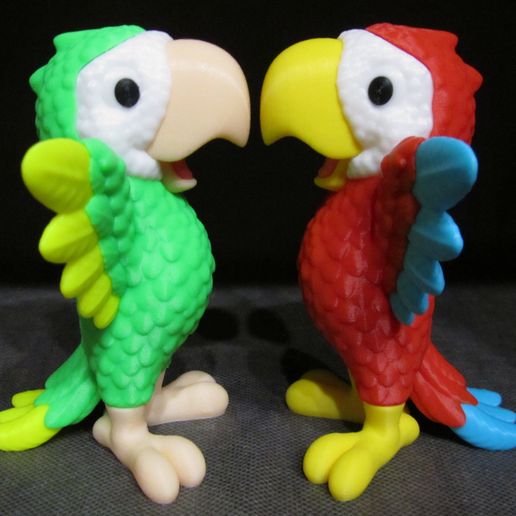 Cute-Parrot-3.jpg Cute Parrot (Easy print and Easy Assembly)