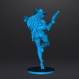 cybercowgirl10.jpg CYBER COWGIRL MODELO EM MINIATURA PARA JOGOS DE FICÇÃO CIENTÍFICA RPG DND