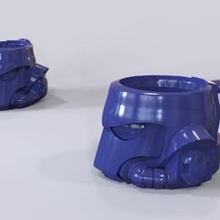 Captura1.jpg Archivo STL TAZA CAFE, CUP OF COFFE, HELMET, MARINE,W40K・Modelo para descargar e imprimir en 3D