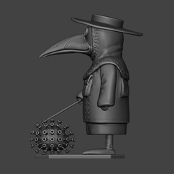 Plague_Doctor_28.png STL file Plague Doctor・3D printer design to download