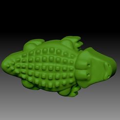 Crocodile.jpg Crocodile solid shampoo and mold for soap pump