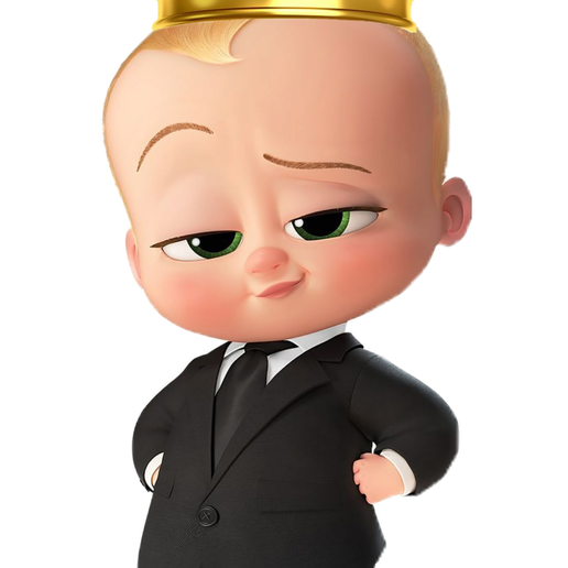 King Boss Baby STL – Cartoon Baby in Suit Statue – 3D Printable Model for Resin & FDM