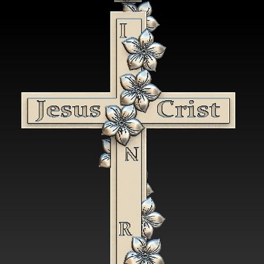 Happy Easter cross 3D model
