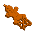 GINGER~2.png GINGERBREAD MAN FOR YOU - CHRISTMAS WINTER HOLIDAY WINE BOTTLE GIFT TAG