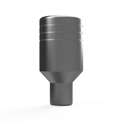 PISTON-GEAR-KNOB-Ribbed-Front.png STL file Piston Gear Stick・3D printable model to download