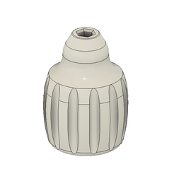 Fusion360_mvEbYmEwsE.png Free STL file Stubby Screw Driver Handle・3D printing model to download, HavokTheorem