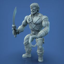 PirateNewThumb01.jpg OBJ file Eternian Pirate MOTU scaled action figure・3D print model to download