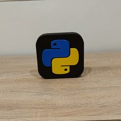 python2.jpg STL file Python Logo・Model to download and 3D print