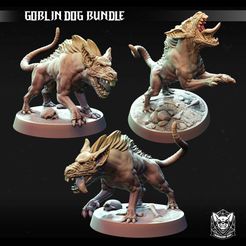 goblindog-render-BUNDLE-v1.jpg STL file Goblin Dog Bundle・3D printer model to download