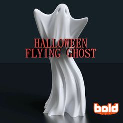ezgif.com-gif-maker.jpg Archivo STL Fantasma volador de Halloween・Modelo para descargar y imprimir en 3D