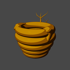 Honey.png Free STL file Honey Pot Pots・3D printer design to download