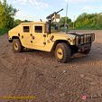 2606_3.jpg 3D PRINTED RC CAR HMMWV (Humvee Hummer) BODY 2 in 1 set BY AN3DRC
