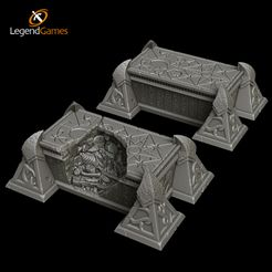 LegendGames STL file LegendGames Underdark Dark Elf Spider Queen Tomb・3D print design to download, LegendGames