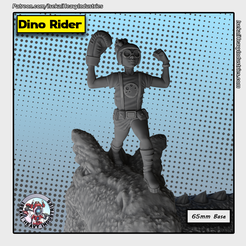 MoonGirlDevilDinosaur_Portrait.png Fichier 3D Dino Rider・Design pour imprimante 3D à télécharger