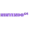 n64_controller_stand_letters.stl Free STL file Nintendo 64 Controller Stand・3D printable design to download