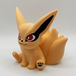 Kurama02.jpg Archivo STL LINDO CHIBI KURAMA (EASY PRINT NO SUPPORT)・Modelo de impresión 3D para descargar