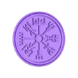Vegvisir_Medallion STL.stl Vegvisir / The Viking Compass/Runic Compass