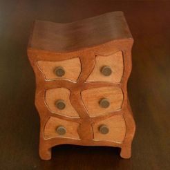 DSC_0044_1k.JPG Free STL file Hatter’s Cabinet (Trinket / Jewelry Box)・Object to download and to 3D print