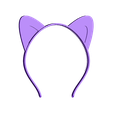 ears-pointed1.stl Fichier STL gratuit Bandeau oreilles d'animaux, personnalisable・Modèle à télécharger et à imprimer en 3D