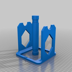 Wall mounted spool holder with PTFE edge and optional filament bowden guide  by KarlHeinzHinkelstein, Download free STL model