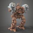 for tinghiverse 1.jpg Free STL file Mechwarrior Catapult Assembly Model warfare set・3D printable object to download