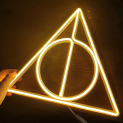 hallows2.png Deathly Hallows - Neon Led Harry Potter