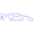Ferrari F40 (1990).stl Ferrari F40 (1990) - CarSilhouette