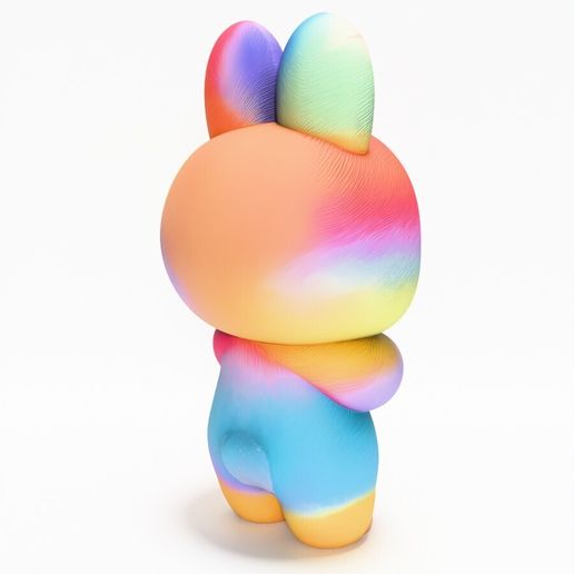 🌈 Rainbow Labubu Pop Mart Pop Mart Kasing Lung toy・ STL File for