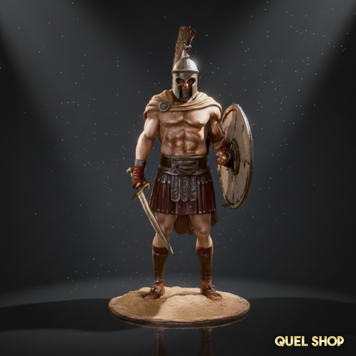 Roman Gladiator Action Figure STL