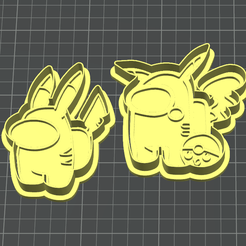 piaask.png Among Us Pikachu Pokemon Cookie Cutters