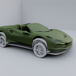 1.png STL file Ferrari F8 Tributo Spider 2020・3D printable model to download