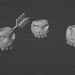 kvetinace.png STL file Skull pot flower・Design to download and 3D print