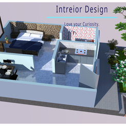 1.png ONE BHK HOUSE PLAN WITH 3D MODEL