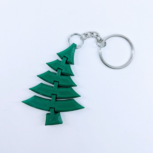 Christmas Tree Flex Keychain 3D model