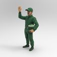 sal2.jpg Race Driver Waving with Helmet in Hand 1/32 Scale – Post-Race Figure for Motorsport Diorama