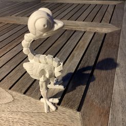 print-in-place articulated ostrich
