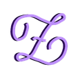 Z_linotype_manuscrit_majuscule_alphabet.stl handwritten typography