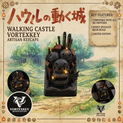 VortexKey_MovingCastle.png VortexKeys Moving Castle Keycap 🏯
