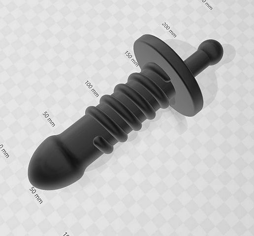 spiral anal plug MAPARON Spiral Awl 8 Inch Butt Plug Dildo