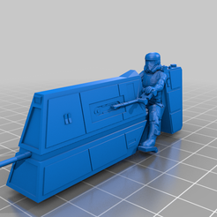 patrol_bike_and_rider.png Fichier STL gratuit Patrol Speeder Bike (échelle de la légion de la guerre des étoiles)・Modèle à télécharger et à imprimer en 3D